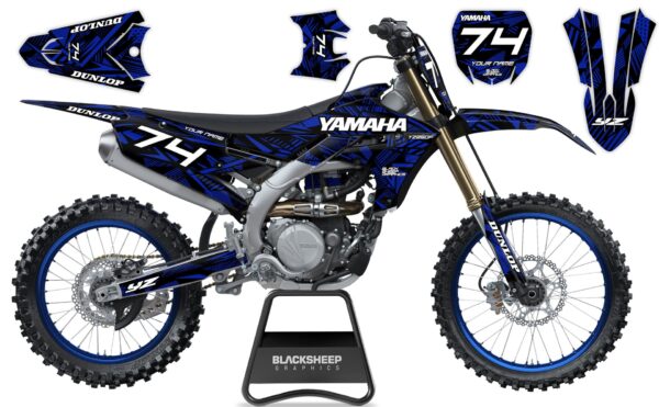 графика для yamaha комплект наклеек пёстрый