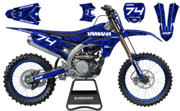 графика для yamaha комплект наклеек пёстрый