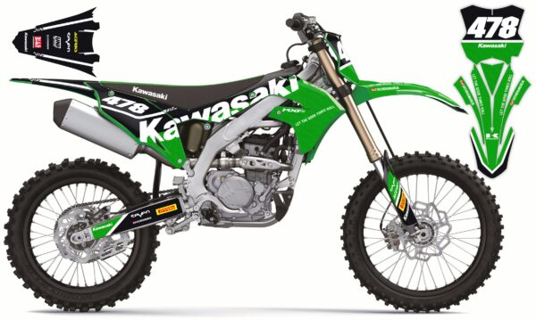 графика для kawasaki комплект наклеек