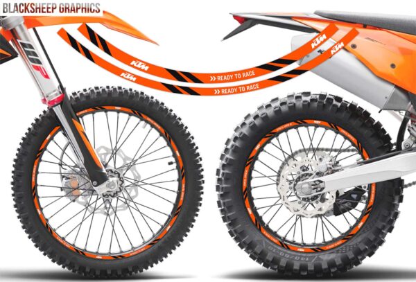наклейки на обода ktm