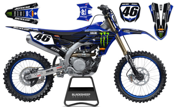 yamaha monster tomac комплект наклеек заводской команды