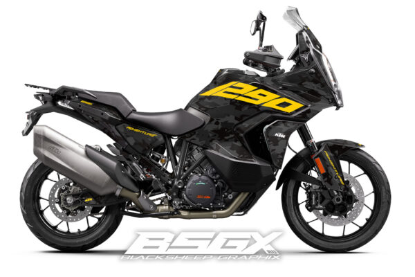 графика для мотоцикла ktm adventure 1290 R S камуфляж черный