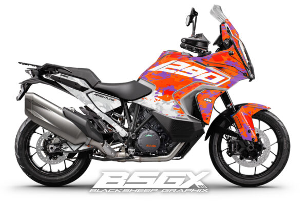 графика для мотоцикла ktm adventure 1290 R S камуфляж оранжевый