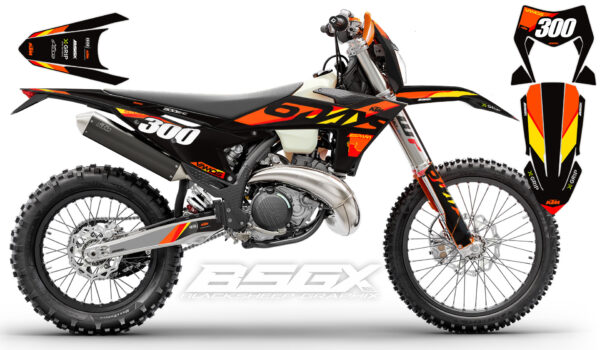 графика наклеек для мотоцикла ktm 6 sixdays espana 2025 в стоковом дизайне