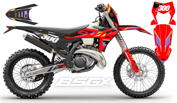 графика наклеек для мотоцикла ktm 6 sixdays espana 2025 в стоковом дизайне