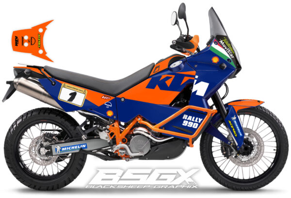 Графика для ktm 990 950 заводской дизайн Фабрицио Меони