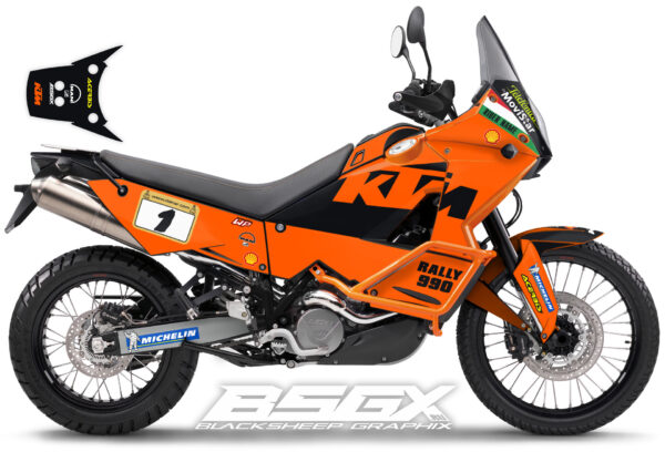 Графика для ktm 990 950 заводской дизайн Фабрицио Меони Fabrizio Meoni