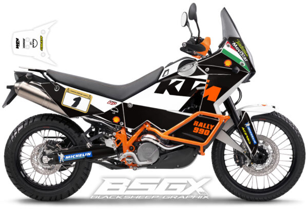 Графика для ktm 990 950 заводской дизайн Фабрицио Меони