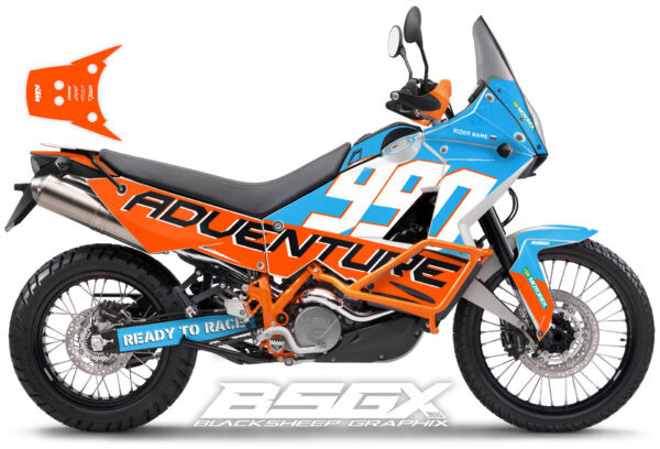 Графика для ktm 990 950 голубой синий цвет