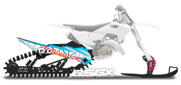 Наклейки для сноубайка snowrider, timbersled