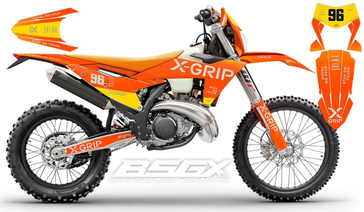 Комплект графики X-GRIP для мотоцикла KTM, заводской дизайн, оранжевый цвет