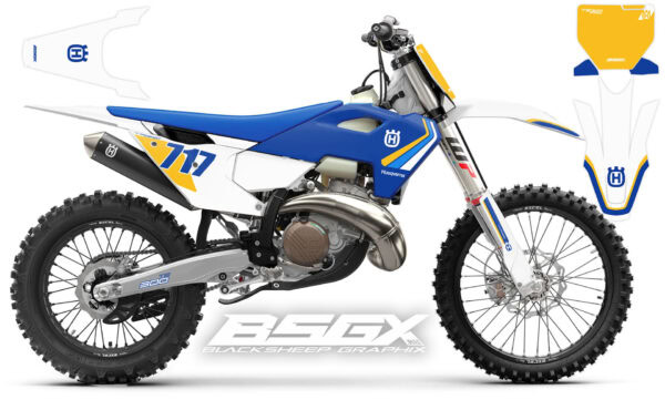 Заводской дизайн наклеек husqvarna heritage 2025