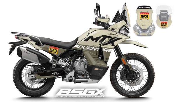 CFMOTO MT-X 800, 1000, наклейки для мотоцикла, графика. Песочный пустынный цвет