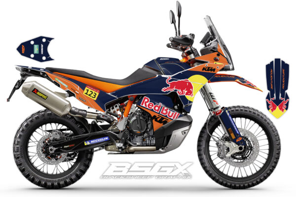 KTM 890 red bull rally графика набор наклеек